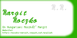 margit moczko business card